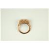 Image 3 : ANTIQUE ROSE GOLD RING SAPPHIRES DIAMOND (59766)