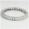 Image 2 : ANTIQUE WHITE GOLD DIAMOND WEDDING BAND (61840)