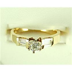 14k Gold DIAMOND ENGAGEMENT RING .32 CTS!  F/VS (59526)