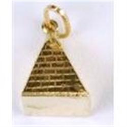 VINTAGE 14K GOLD CHARM EGYPTIAN PYRAMID (59768)