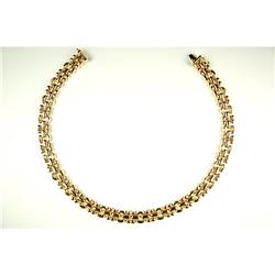14k Yellow Gold Designer Necklace, 16 inches. (59992)
