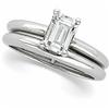 Image 2 : EMERALD CUT DIAMOND ENGAGEMENT RING (60999)