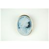 Image 2 : 14K GOLD AGATE CAMEO PIN PENDANT (61302)