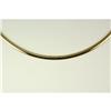 Image 2 : 14K GOLD OMEGA NECKLACE 17 INCHES 4MM WIDE (61564)