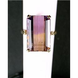 14K GOLD RING AMETRINE = 14 CARATS! (61762)