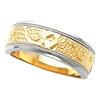 Image 1 : 14K Gold Two Tone WEDDING BAND, SZ 11. (61776)