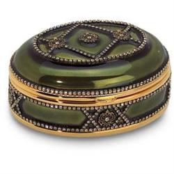 GREEN CORONATION JEWELRY BOX VIVIAN ALEXANDER (62330)