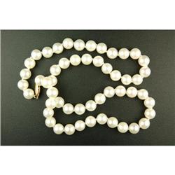 8.00MM FINE CULTURED PEARL NECKLACE 18 INCH (38459)