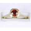 Image 1 : ANTIQUE Style 14k WHITEGOLD Ring GARNET  (42943)