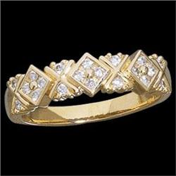 14k Yellow Gold Diamond Wedding Band (58109)