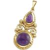 Image 1 : ANTIQUE STYLE 14K GOLD PENDANT AMETHYST (58726)