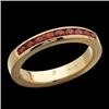 Image 1 : 14K GOLD RUBY WEDDING BAND (59031)