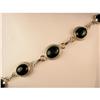 Image 1 : 14k Gold Bracelet BLACK ONYX  21 Carats! (60283)