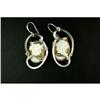 Image 1 : Handmade STERLING Earrings SARDONYX SHELL CAMEO (60880)