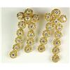 Image 1 : IMPORTANT 18K GOLD DIAMOND EARRINGS 4.25 CARATS! (61876)
