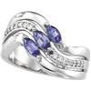 Image 1 : 14k Gold Ring Tanzanite and Diamond (61917)