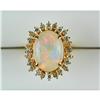 Image 1 : 14K Ring FINE OPAL 5 CARATS! w DIAMONDS  (61992)