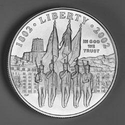 2002 U.S. MILITARY ACADEMY BICENTENNIAL COMMEMORATIVE COIN (62094)