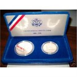 UNITED STATES LIBERTY COINS 1886 to 1986 UNCIRCULATED MINT CONDITION (62119)