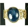 Image 1 : 14K GOLD RING STAR SAPPHIRE 8 CARATS! DIAMONDS (62291)