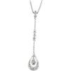 Image 1 : WHITE GOLD DIAMOND NECKLACE STUNNING (62302)