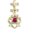Image 1 : ANTIQUE STYLE GOLD RUBY PENDANT (62336)