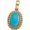 Image 1 : ANTIQUE STYLE PENDANT TURQUOISE 4 CTS! (62338)