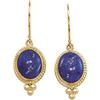 Image 1 : 14K GOLD EARRINGS LAPIS LAZULI (62341)