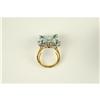 Image 5 : ESTATE AQUAMARINE  DIAMOND  RING EARRINGS (61214)