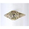 Image 1 : ANTIQUE DIAMOND FILIGREE RING WHITE GOLD (43167)