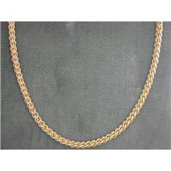 14k Yellow Gold WHEAT  Chain NECKLACE (60130)