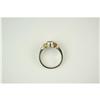Image 3 : STERLING and 14k GOLD RING  w OVAL GARNET  (61376)