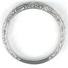 Image 3 : ANTIQUE ART DECO DIAMOND WEDDING BAND WHITE GOLD (61821)