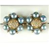 Image 1 : FINE EARRINGS BLACK PEARLS DIAMONDS (62359)