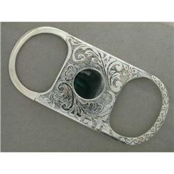 STERLING CIGAR CUTTER ANTIQUE STYLE (41902)