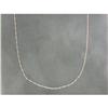 Image 1 : 14k White Gold Rope Chain Necklace 16" long (58619)