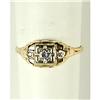 Image 1 : ANTIQUE 14k DIAMOND ENGAGEMENT RING (59512)