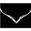 Image 1 : 14K GOLD NECKLACE 14 DIAMONDS! (60620)