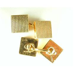 14k GOLD CUFFLINKS by TIFFANY & CO circa 1910 (61095)