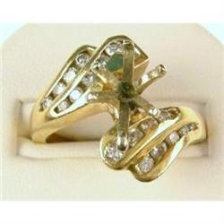 14K SEMI MOUNT  DIAMOND ENGAGEMENT RING (61276)
