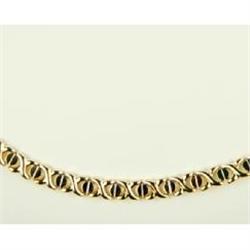 SOLID 14K GOLD NECKLACE 17 INCHES STUNNING (61316)