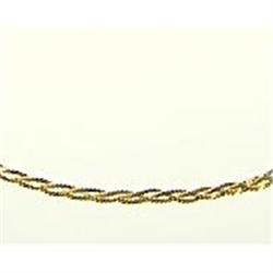 14K BRAIDED GOLD NECKLACE 16 INCHES (61334)