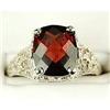 Image 1 : ANTIQUE Style RING GARNET 5 CARATS! FILIGREE WORK (61356)