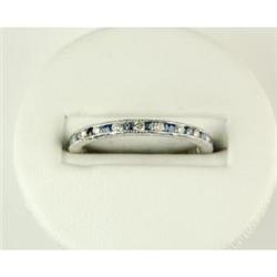 <tab>  ANTIQUE WEDDING ETERNITY BAND SAPPHIRES DIAMONDS   (61405)