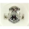 Image 1 : ANTIQUE Style RING w 2 GARNETS = 4 CARATS! (61418)