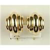 Image 1 : 14k GOLD EARRINGS FLUTED HOOP DESIGN (61645)
