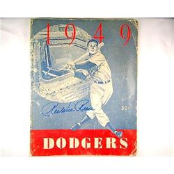 ORIGINAL 1949 BROOKLYN DODGER YEARBOOK PEE WEE REESE AUTOGRAPH (10580)