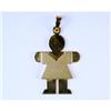 Image 1 : 14K GOLD PENDANT LITTLE GIRL  (38874)