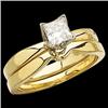 Image 1 : ENGAGEMENT RING PRINCESS CUT DIAMOND .50 CARATS! (58103)