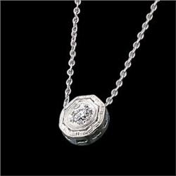 ANTIQUE STYLE PLATINUM NECKLACE W DIAMOND (58170)
